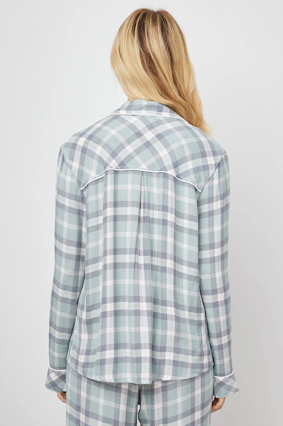 CLARA PAJAMA SET - SEA BREEZE NAVY PEACH - Image 5