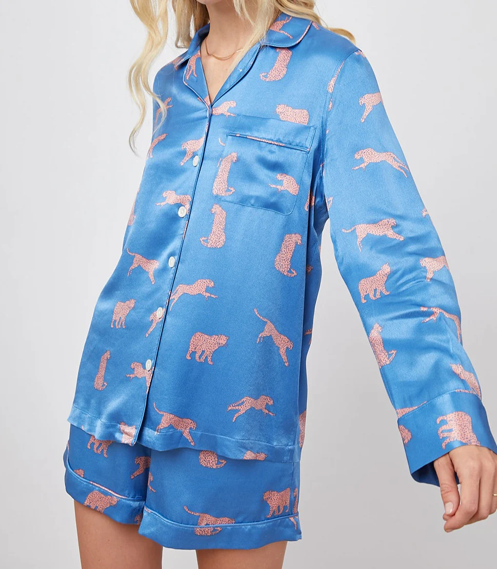 CLARISE PAJAMA SET - PINK CHEETAHS - Image 3