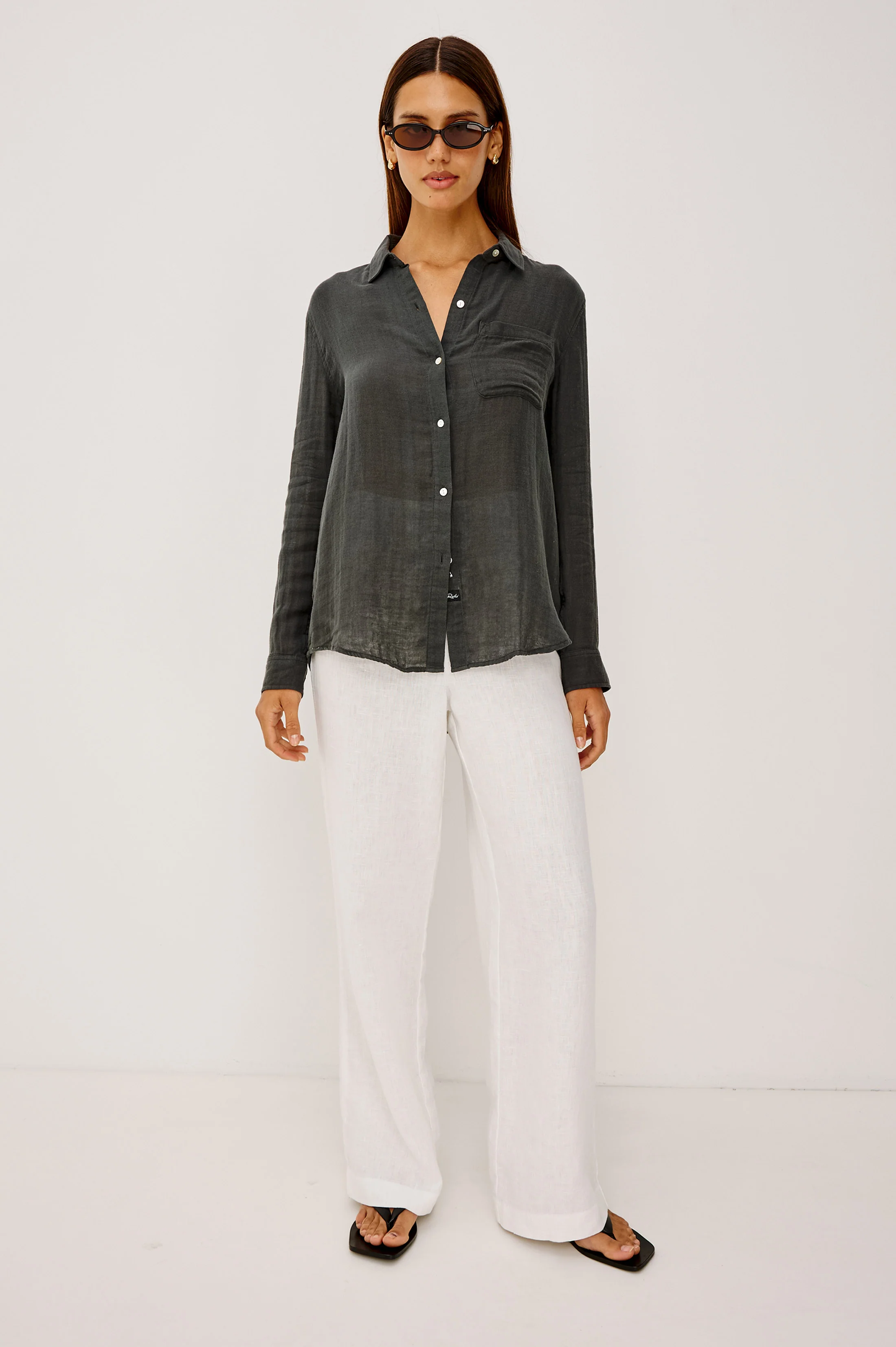 ELLIS SHIRT - WASHED BLACK - Image 3