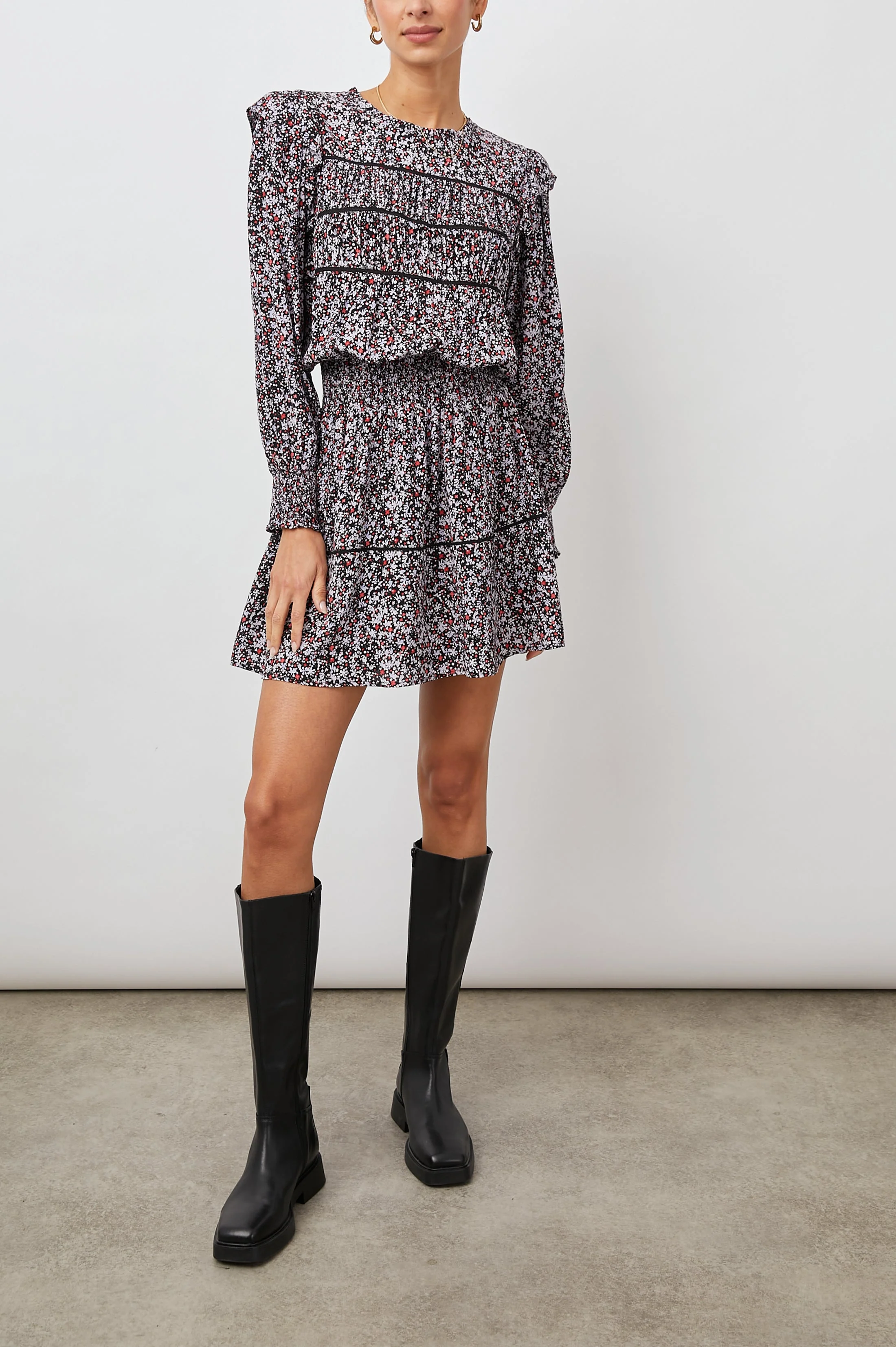 FAREN DRESS - MIDNIGHT MEADOW - Image 3