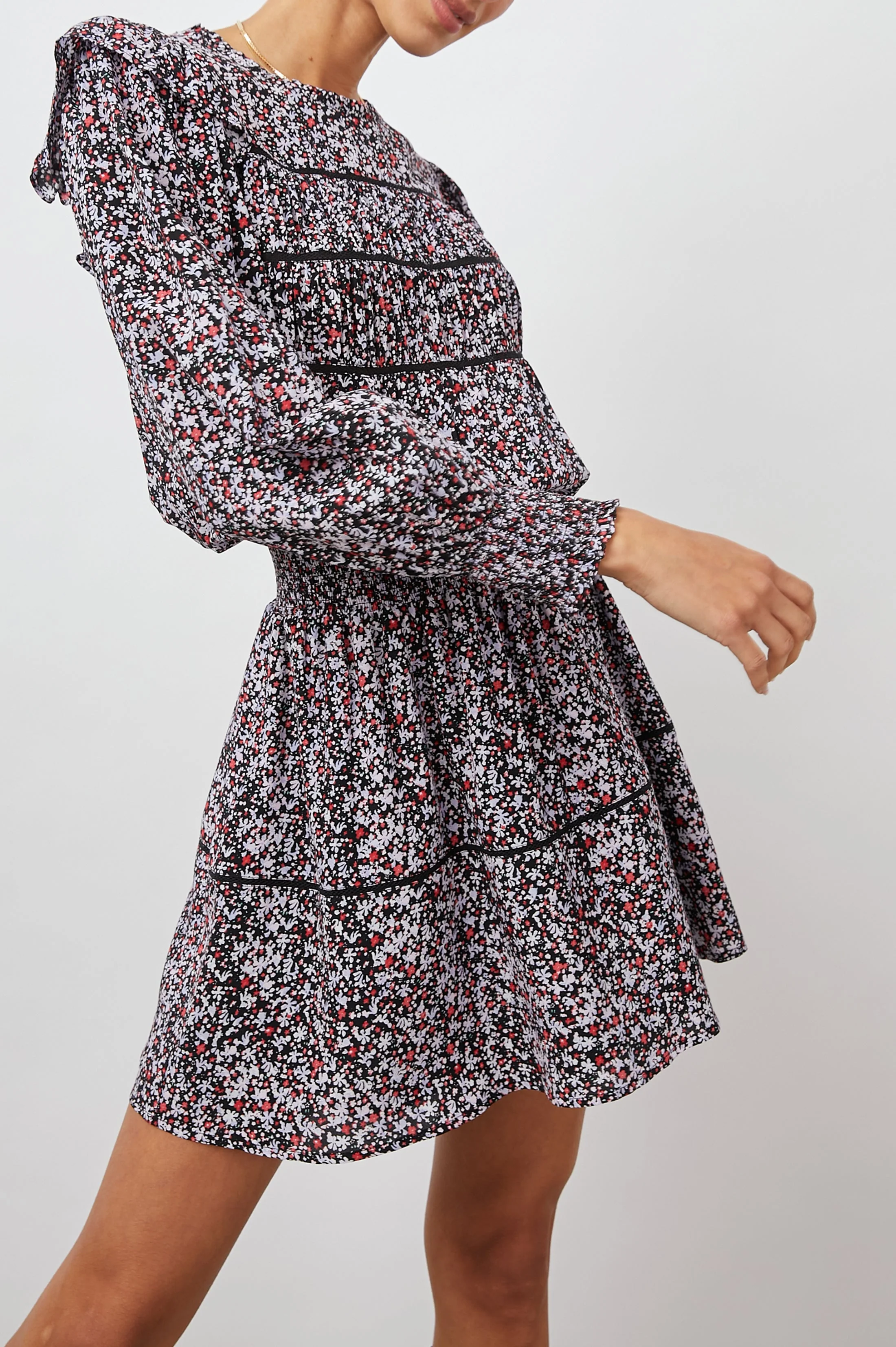 FAREN DRESS - MIDNIGHT MEADOW - Image 4