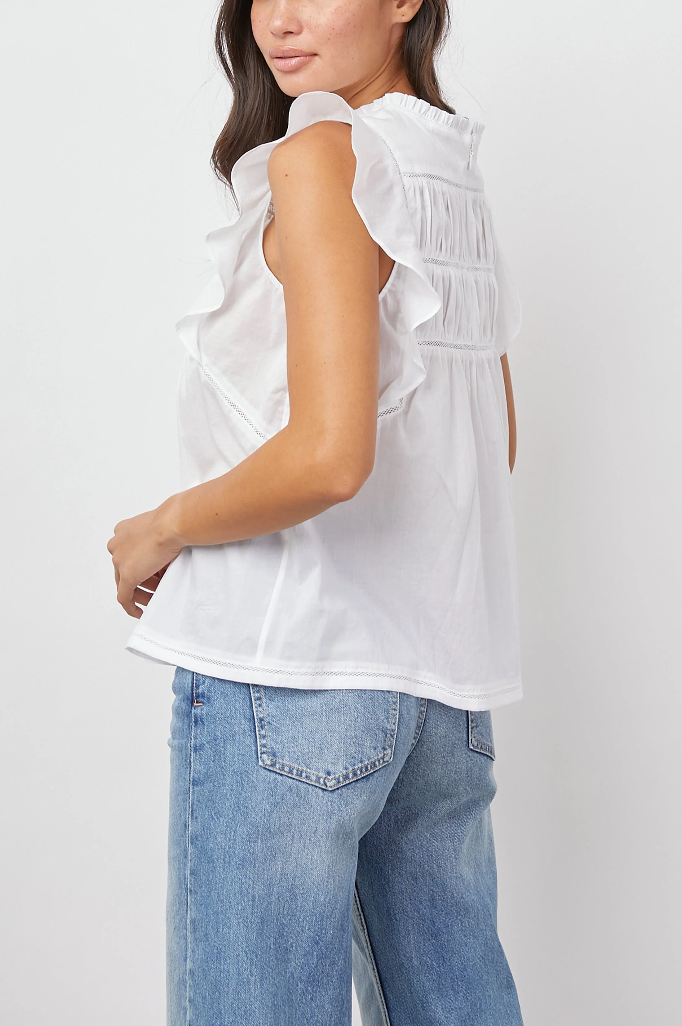 FILOMENA TOP - BRIGHT WHITE - Image 4