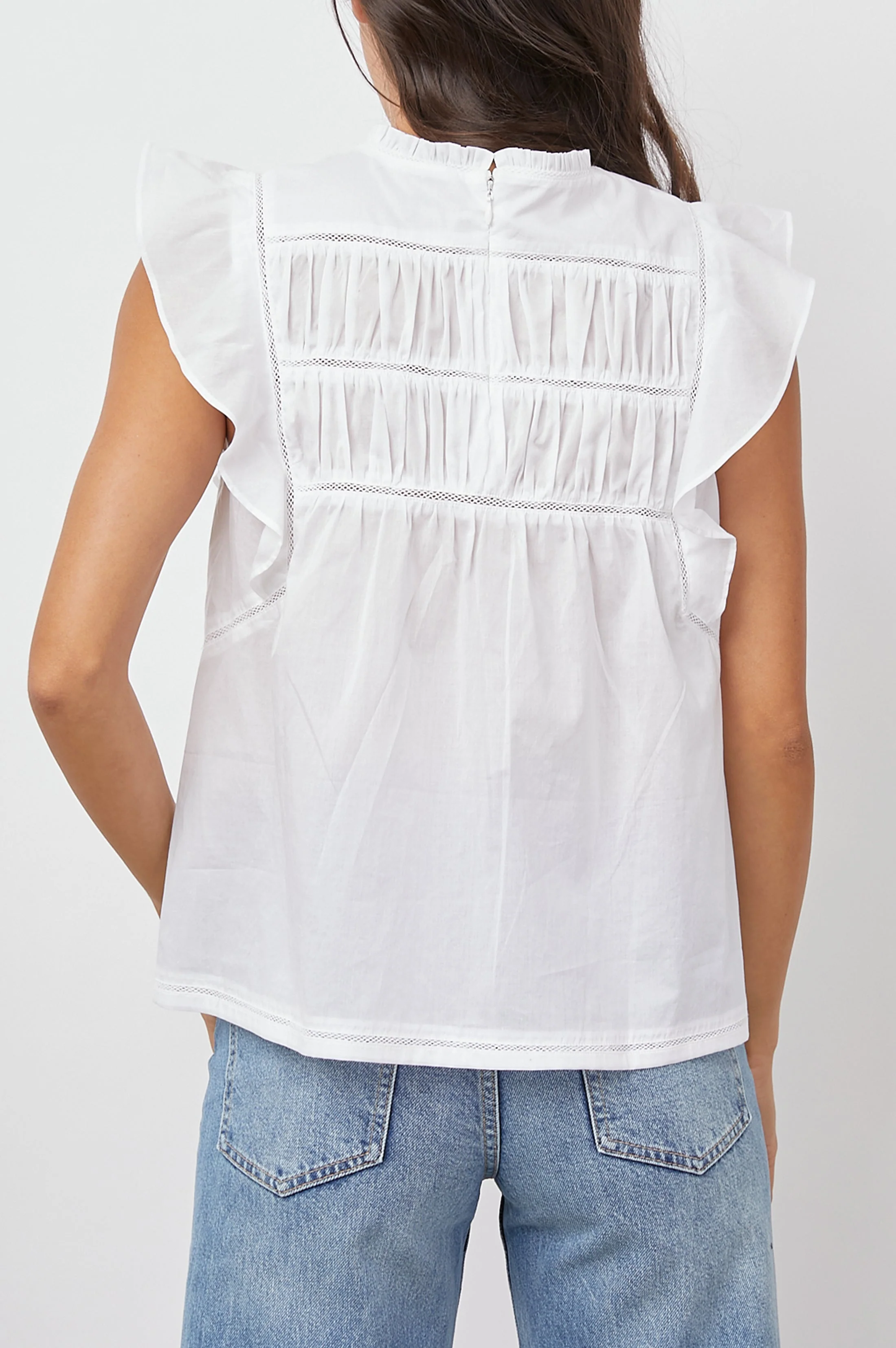 FILOMENA TOP - BRIGHT WHITE - Image 5