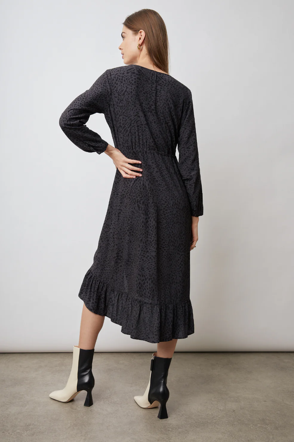 JADE DRESS - SPOTTED SLATE - Image 4