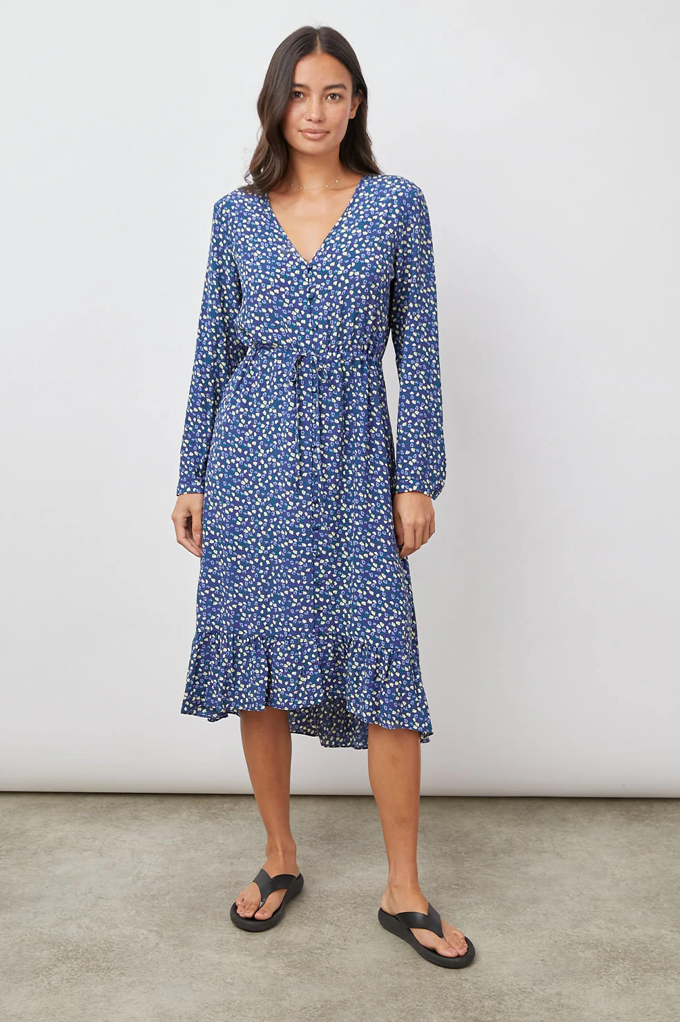 JADE DRESS - NAVY DITSY FLORAL - Image 4