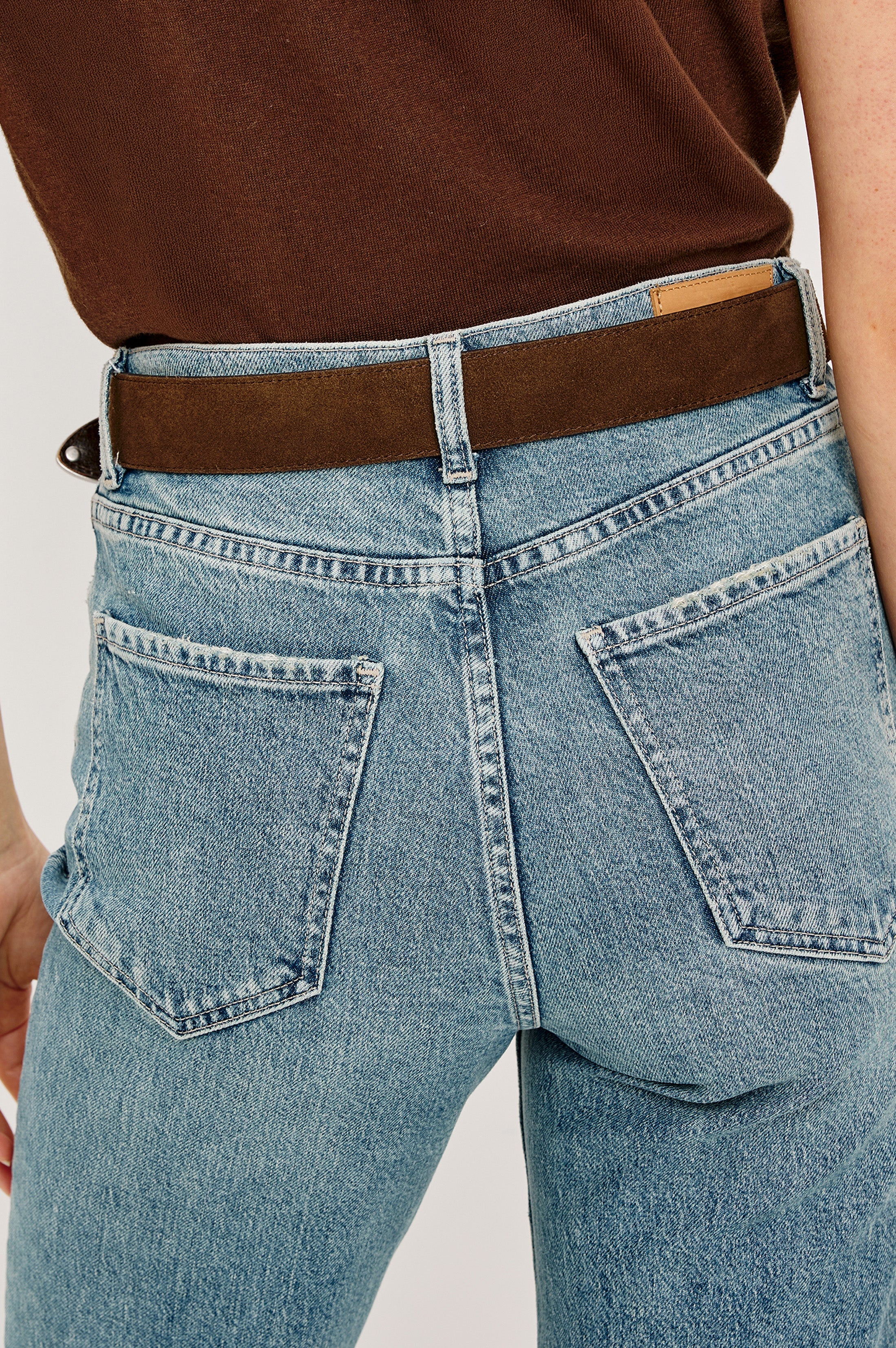 RYDER BELT - CHOCOLATE SUEDE - Image 5