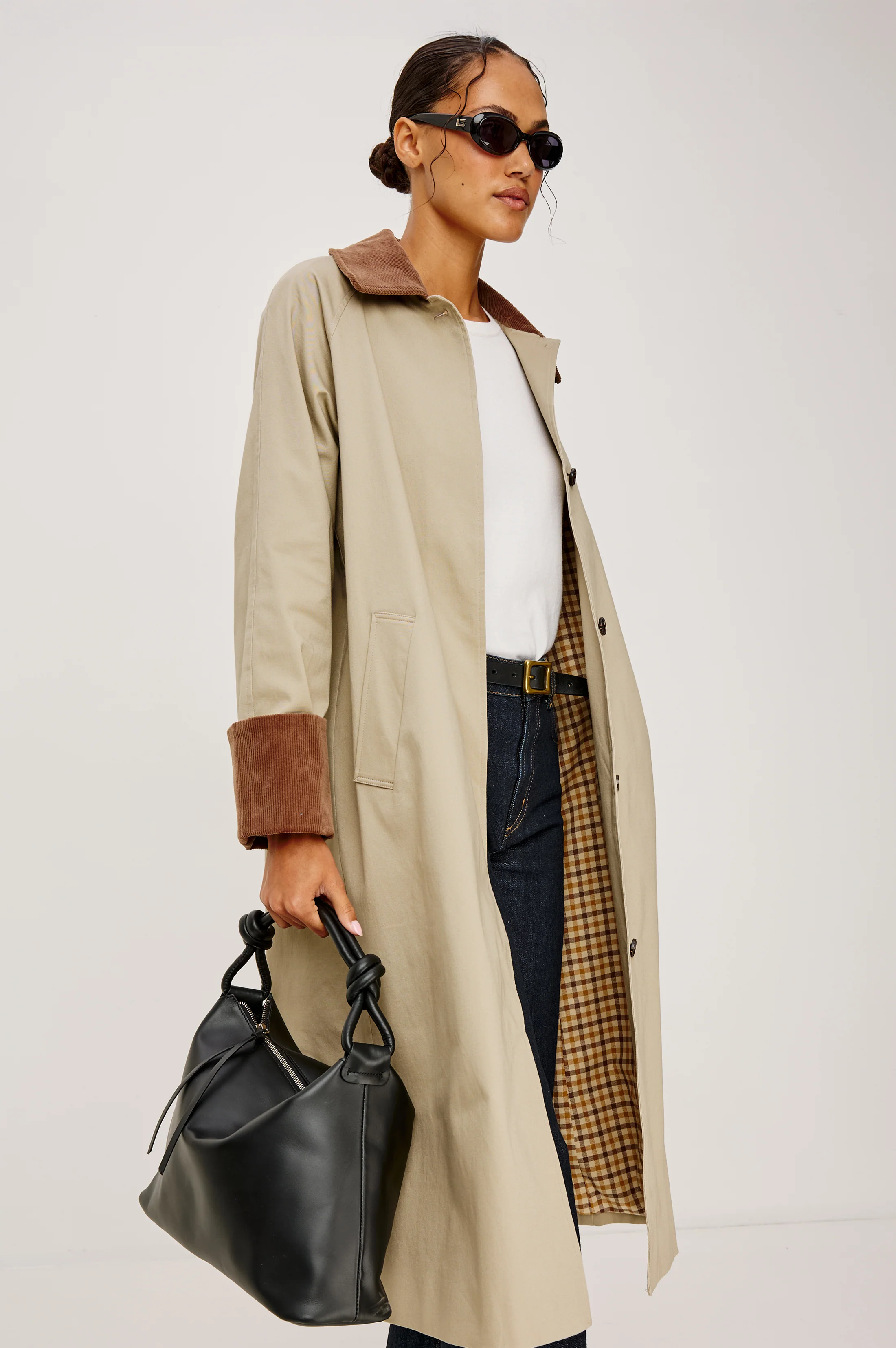 SIENA HOBO BAG - BLACK LEATHER - Image 5