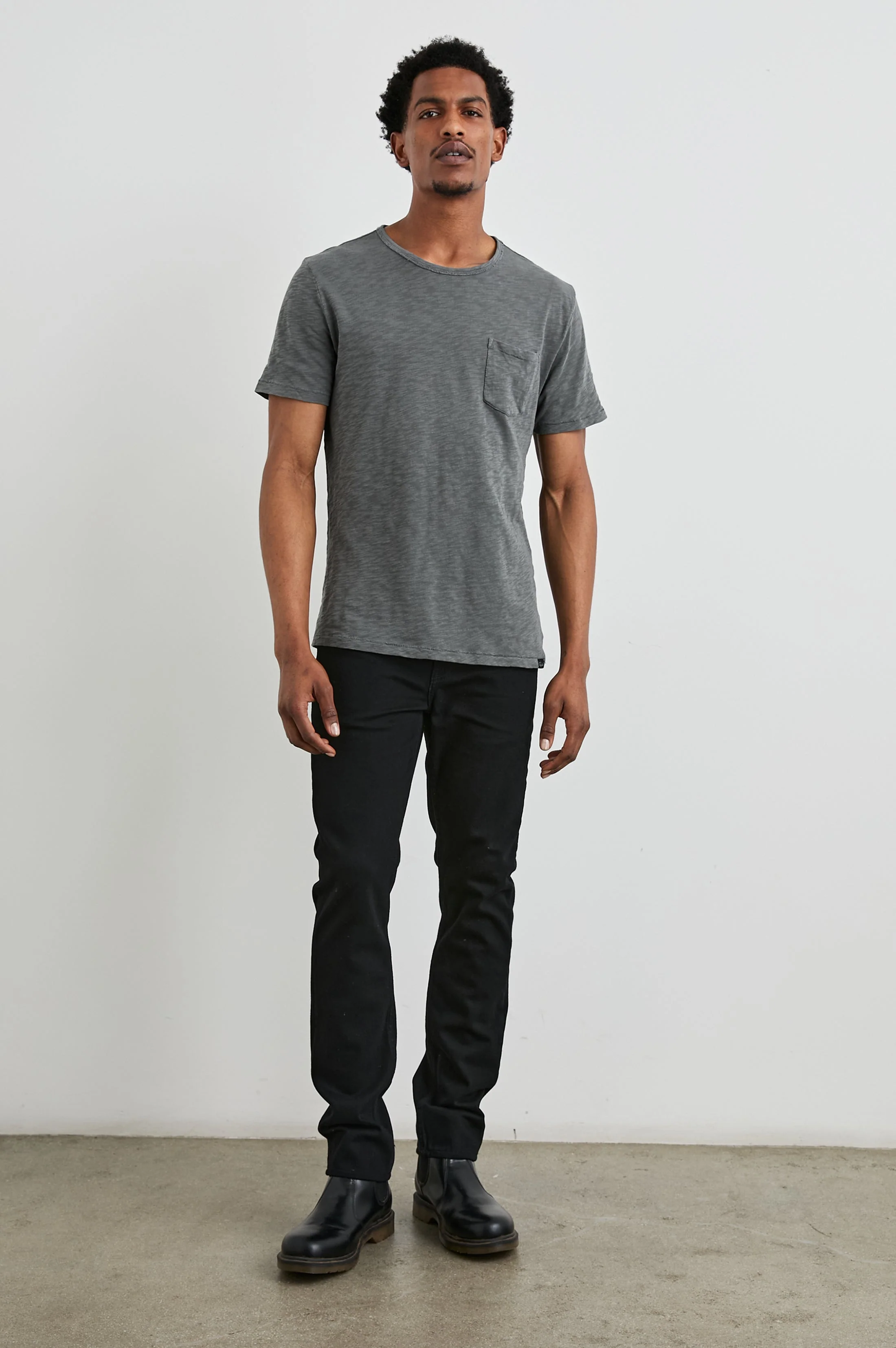 SKIPPER T-SHIRT - WASHED BLACK - Image 3