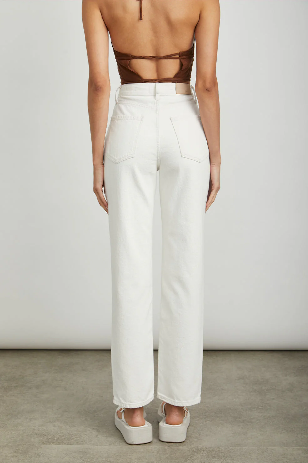 TOPANGA STRAIGHT - HIGH RISE ECRU - Image 3