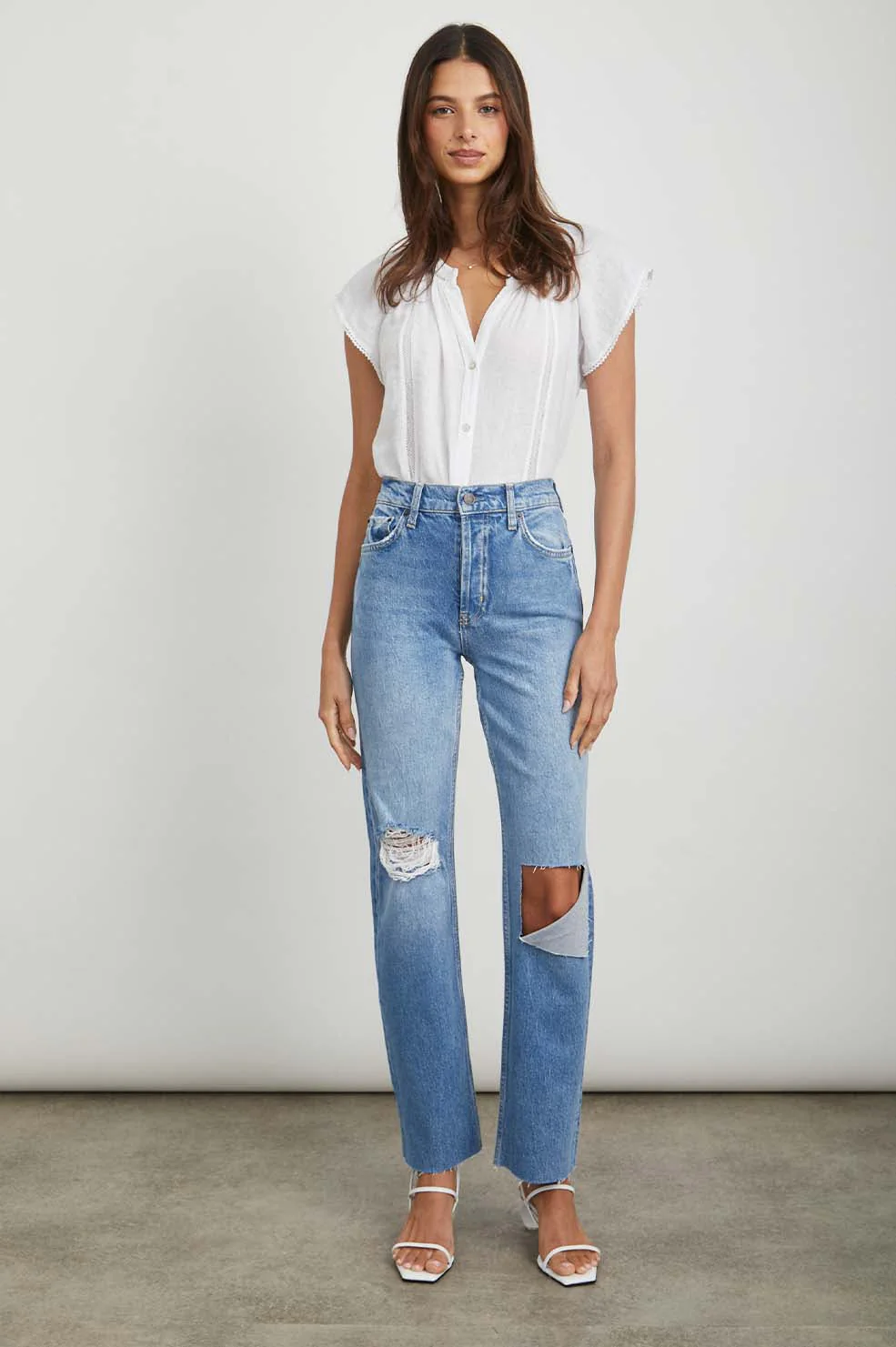 TOPANGA STRAIGHT - FADED BLUE DESTROY - Image 3